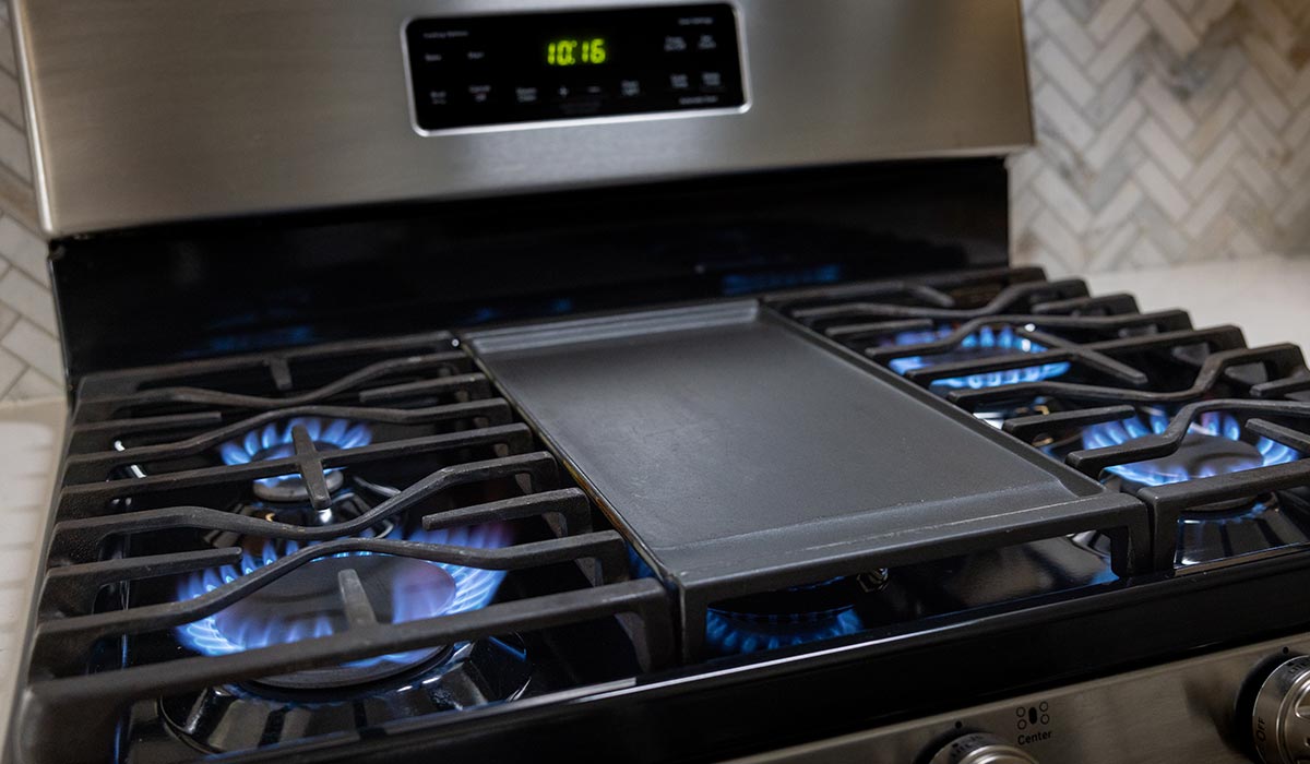 gas stove gas line install